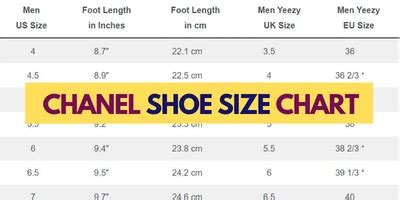 chanel ballerinas sizing|Chanel size chart.